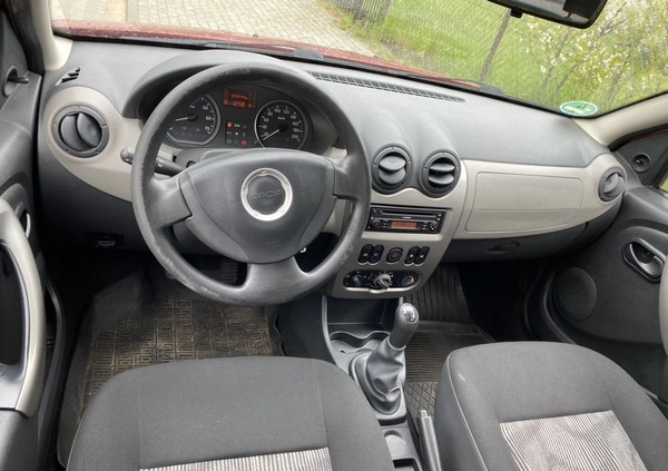 Dacia Sandero cena 11800 przebieg: 133000, rok produkcji 2009 z Wejherowo małe 277